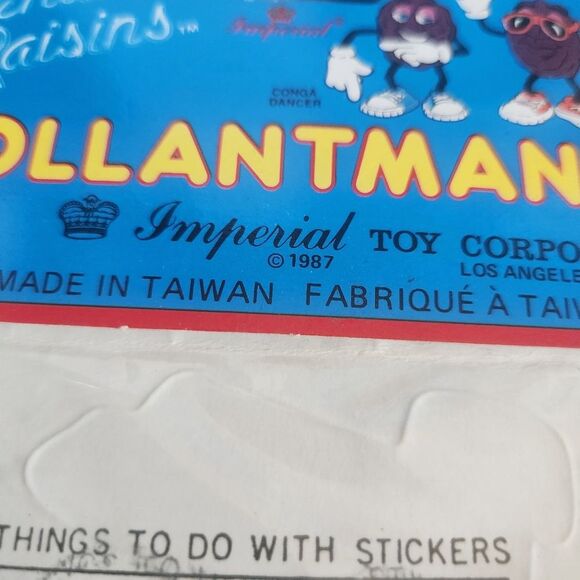Vintage 80s Lot Of California Raisins PVC  Vinyl Figures & Collectibles Stickers - Picture 11 of 12